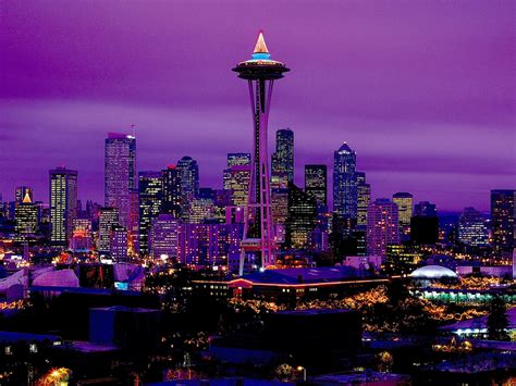 Please contact us if you want to publish a cool city wallpaper on our site. Nighttime in Seattle Wallpaper and Background Image ...