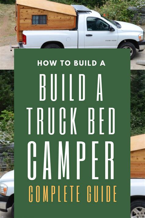 A Complete Guide To Build A Truck Bed Camper Mercedes Sprinter Camper