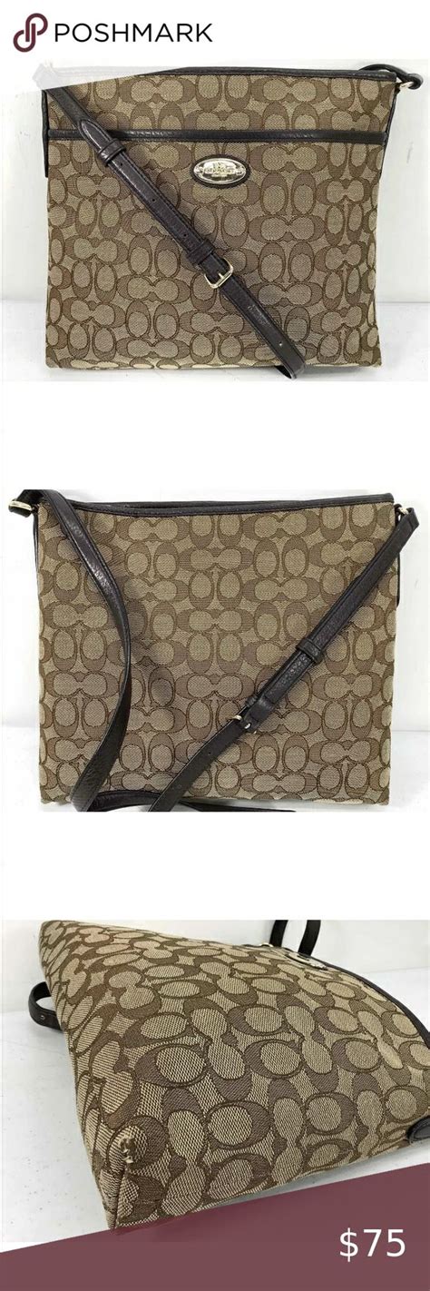 💝coach File Khaki Signature Crossbody Bag💝 Bags Crossbody Bag