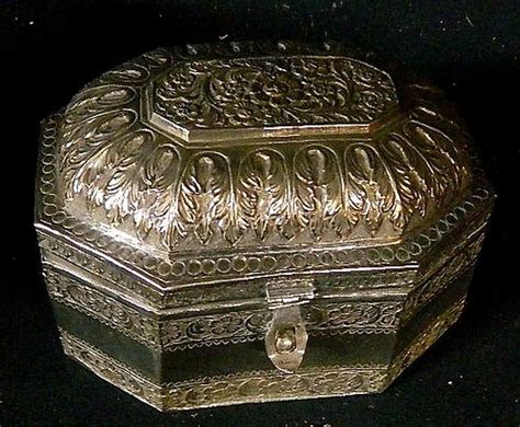 19th century north indian silver paan box zother oriental