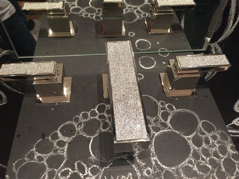 Implement swarovski crystals to style a guest bathroom and a private residence comes to life. ICFF 2015 - Immerse St. Louis