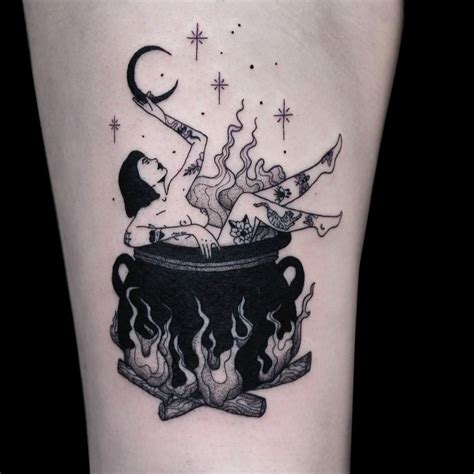 Aggregate More Than 73 Burning Witch Tattoo Latest Ineteachers