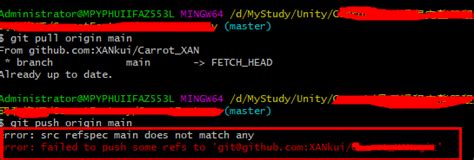 Git Error Src Refspec Xxx Does Not Match Any Error Failed To