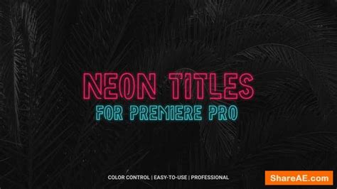 Is a minimalist and stylish template for premiere pro with energetically animated shape layers and lines that gracefully reveal your logo premiere pro intro template. Videohive Neon Titles - Premiere Pro » free after effects ...