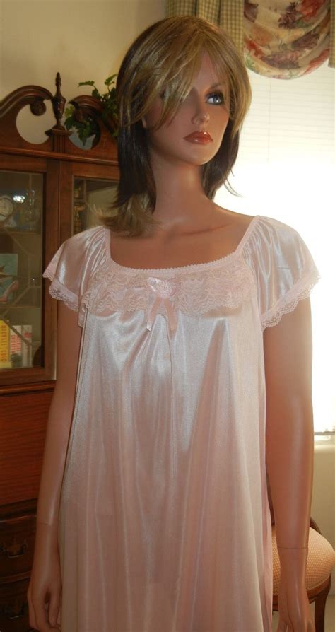 soft silky sheer nightgown nightdress nightwear sizes med to xxl 347 ebay