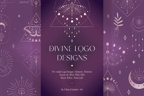 Divine Beauty Logo Designs Patterns Graphic By Olyacreative