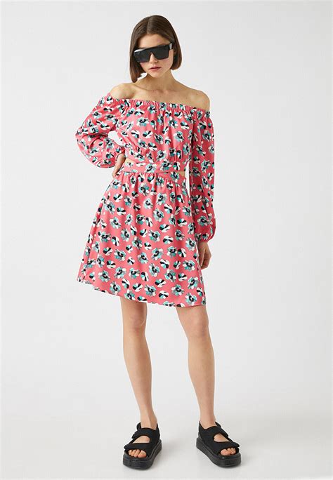 Платье Koton цвет розовый Rtlacf861601 — купить в интернет магазине