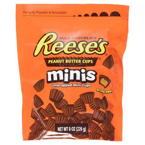 Reeses Peanut Butter Cups Minis 8 Ounce Grocery