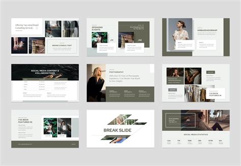 Influencer Media Kit Powerpoint Presentation Template Graphue