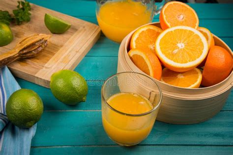 Homemade Orange And Lemon Juice Stock Photo Image Of Orange Health