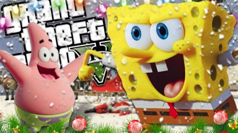 Spongebob And Patrick Save Christmas Mod Gta 5 Pc Mods Gameplay Youtube