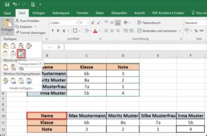 Wie Kann Man In Excel Spalten Und Zeilen Vertauschen Office Lernen Com
