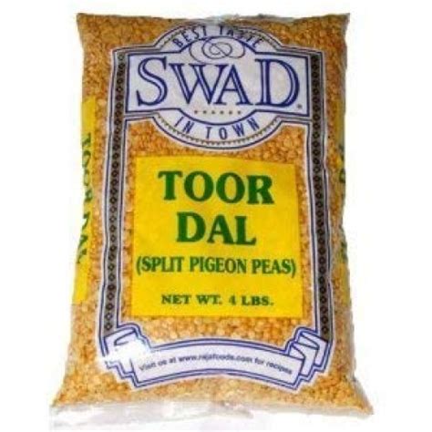Swad Toor Dal Split Pigeon Peas 4 Lbs