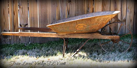 1920s Vintage Steel Wheel Wheelbarrow Vintage Rentals Vintage