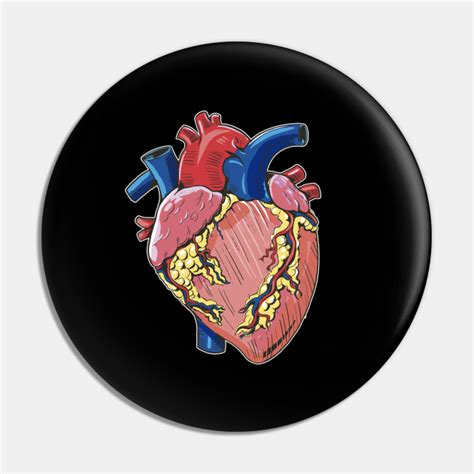 Anatomic Heart Anatomical Heart Pin Teepublic