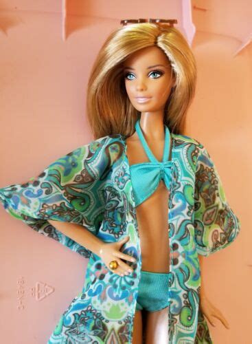 Trina Turk Malibu Barbie Doll Wearing Poolside Barbie Look Fashion Ebay