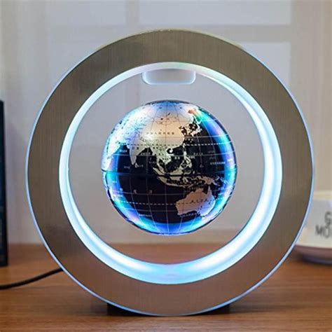 Magnetic Floating Globe Geography Levitating Rotating Night Lamp In