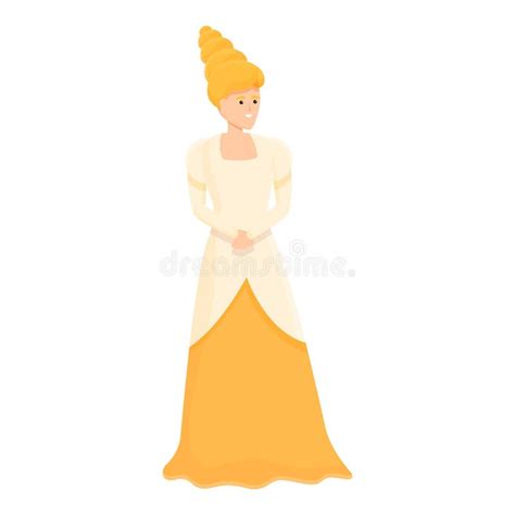 medieval princess icon cartoon vector queen character stock vector illustration of emperor