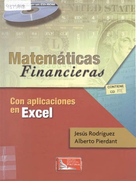 Matemáticas financieras con aplicaciones en Excel en formato PDF