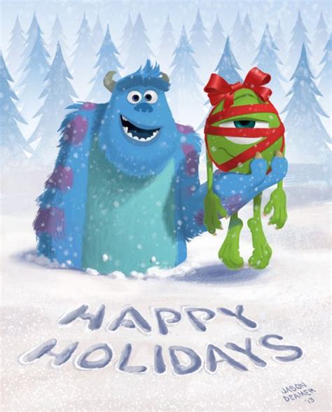 Monsters Inc Happy Holidays Kids Stuff Pinterest