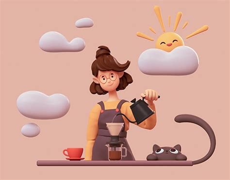 alina makarenko on behance character design animation 3d character cute illustration
