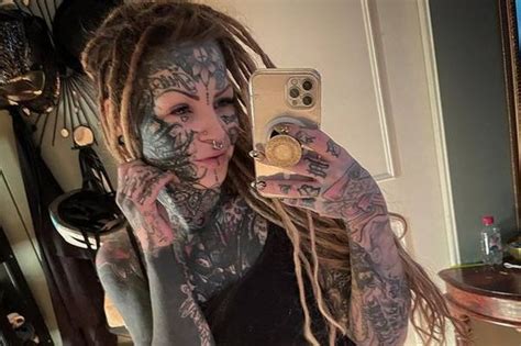 Mum With Hundreds Of Tattoos Ditches Top To Show Off Multiple Inkings