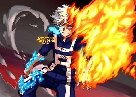 Todoroki Shoto By Taffydesu On Deviantart