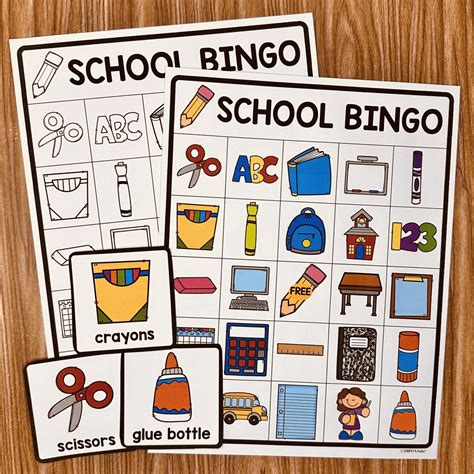 Back To School Bingo Printable Simply Kinder Plus