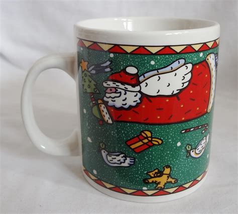 Christmas Santa Claus Angels 16 Oz Coffee Mug Cup Mugs