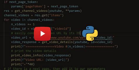 How To Extract Youtube Data Using Youtube Api In Python The Python Code