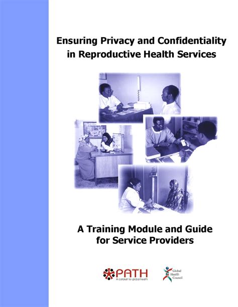 Ensuring Privacy And Confidentiality In Reproductive Health Services By