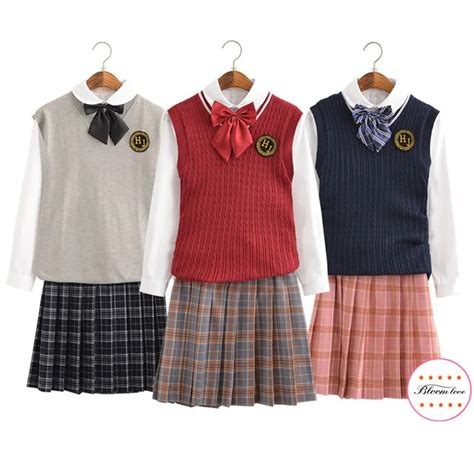 Free Shipping Autumn And Winter School Uniforms Sweater Vestshirt