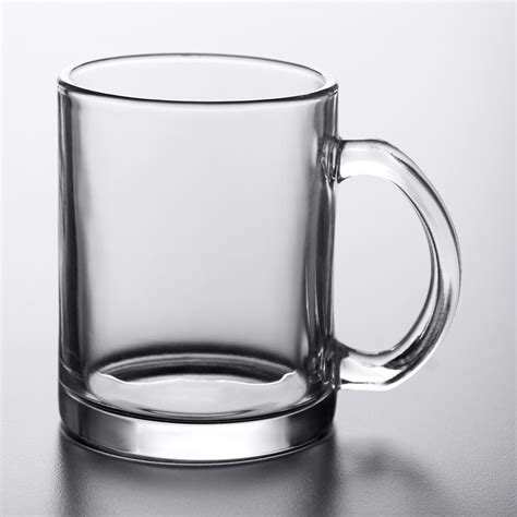Acopa Customizable Glass Coffee Mug Webstaurantstore