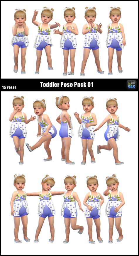 Sims 4 Nexus — Toddler Pose Pack 01 Go To Download Page I