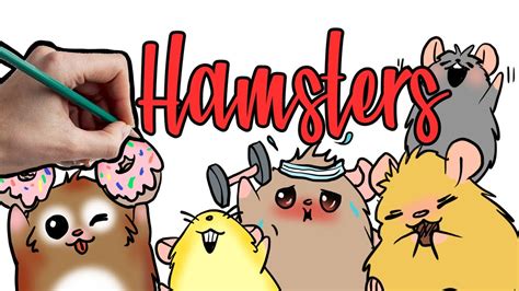 How To Draw Cute Hamsters Youtube