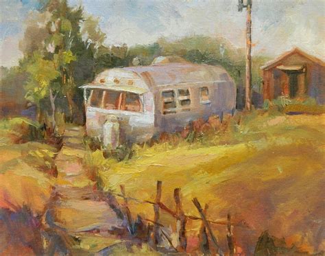 Airstream Nostalgia Painting By Marty Husted Fine Art America