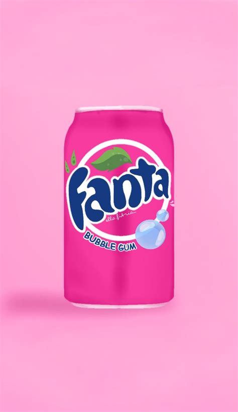 Aesthetic Fanta Pink Bubble Gum Flavor Bubble Gum Flavor Fanta