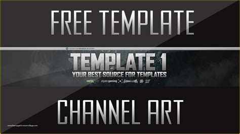 Free Channel Art Template Of Amazing Free Channel Art Banner Template 1