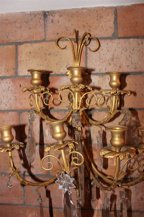 Antiques Atlas Pair Of Antique Wall Lamps In Gilded