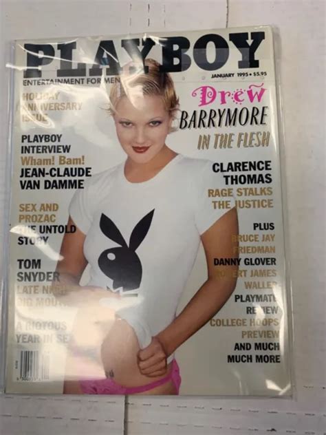 Playboy Magazine January Drew Barrymore In The Flesh Clarence