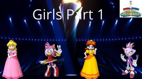 Mario And Sonic At The Olympic Winter Games Festival Mode Girls Part