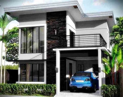 Desain balkon minimalis cantik untuk rumah 2 lantai. √ 75+ Model Rumah Minimalis 2 Lantai Sederhana & Modern