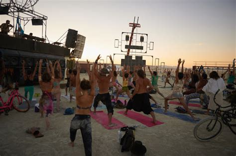 practice your yoga positions to this above and beyond set from burning man complex