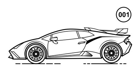 Sports Car Outline Vector Art Icons And Graphics For Free Download