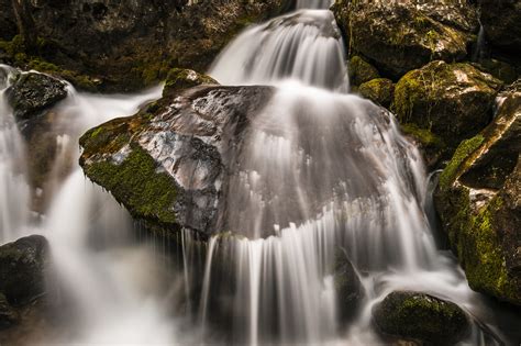 Free Images Landscape Nature Forest Rock Waterfall Cold Leaf