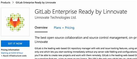 Gitlab Enterprise Edition Is Available On Microsofts Cloud Azure