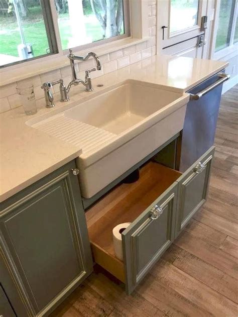 Such sinks are commonly found in indian kitchens. Farmhouse Kitchen Sink Decor Ideas 36 - dekorationcity.com