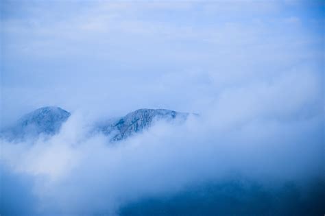 Free Images Landscape Cloud Sky Fog Mist Morning Mountain Range