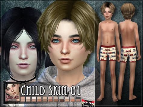 Finally A Skin For Children Ts4 Found In Tsr Category Sims 4