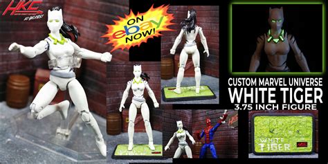 Custom White Tiger Marvel Universe 375 Inch Figure By Hunter Knight